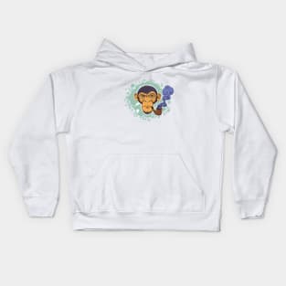 Smoking Chimp Kids Hoodie